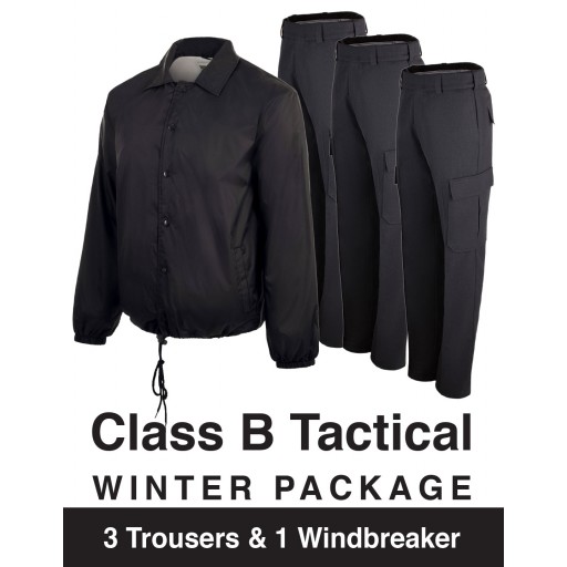 Men's Class B Winter Tactical Package - 3 Trousers & 1 Windbreaker