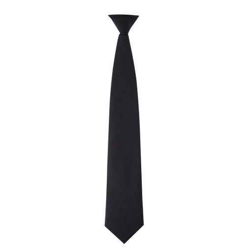 MEN'S BLACK BREAK AWAY CLIP ON TIE