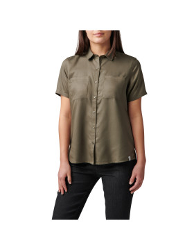 5.11 Tactical Women's Celia Short Sleeve Shirt (Ranger Green)