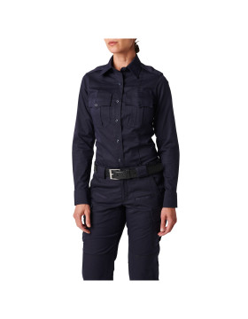 5.11 Tactical Women's Womens NYPD Stryke Twill Long Sleeve Shirt (NYPD Navy)