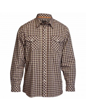 5.11 Tactical Men's Covert Flannel Shirt (Brown;Multi;White)