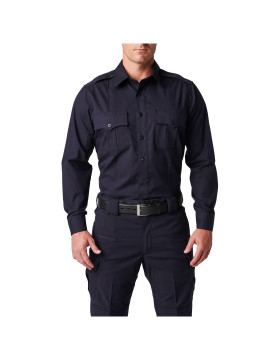 5.11 Tactical Men's NYPD Stryke Ripstop Long Sleeve Shirt (NYPD Navy)
