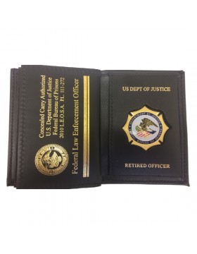 Retired Emblem & Double ID Wallet