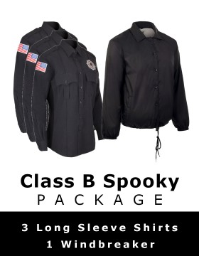 Class B 3 Button Down Shirt Package - 3 Shirts & 1 Windbreaker