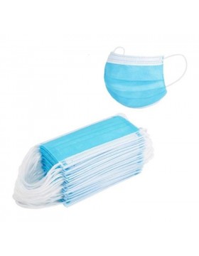 Blue 3 Ply Disposable Filter Mask - Box of 50pc