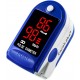 Facelake Pulse Oximeter with Carrying Case, Batteries, Neck/Wrist Cord - Blue