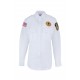 Women's White Poly/Rayon Long Sleeve Class A Dress Shirt