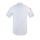 Men's White Poly/Rayon Short Sleeve Class A Dress Shirt