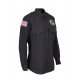 Women's Charcoal Poly/Rayon Long Sleeve Class B Utility Shirt